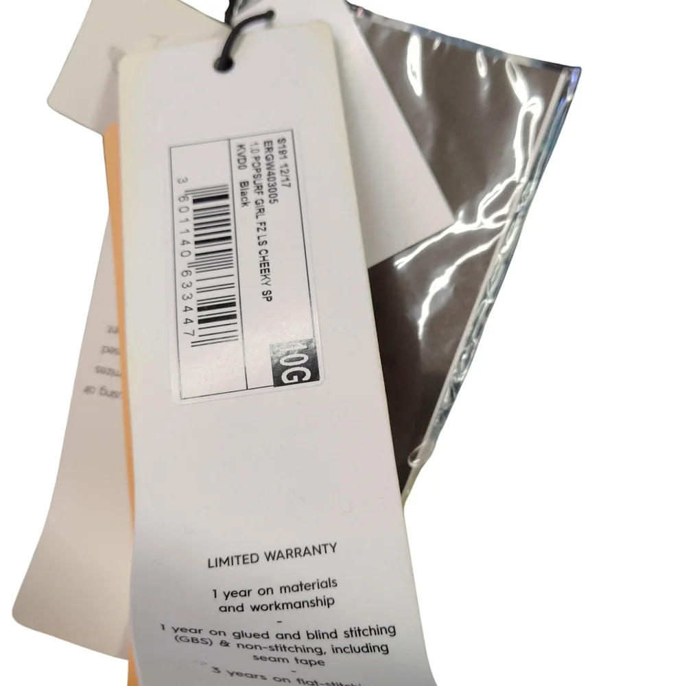 ROXY- NWT -1mm POP Surf - Long Sleeve Front Zip Bikini Cut Shorty - Picture 3 of 3